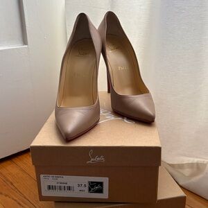CHRISTIAN LOUBOUTIN Nude Nappa Kate 100mm 37.5